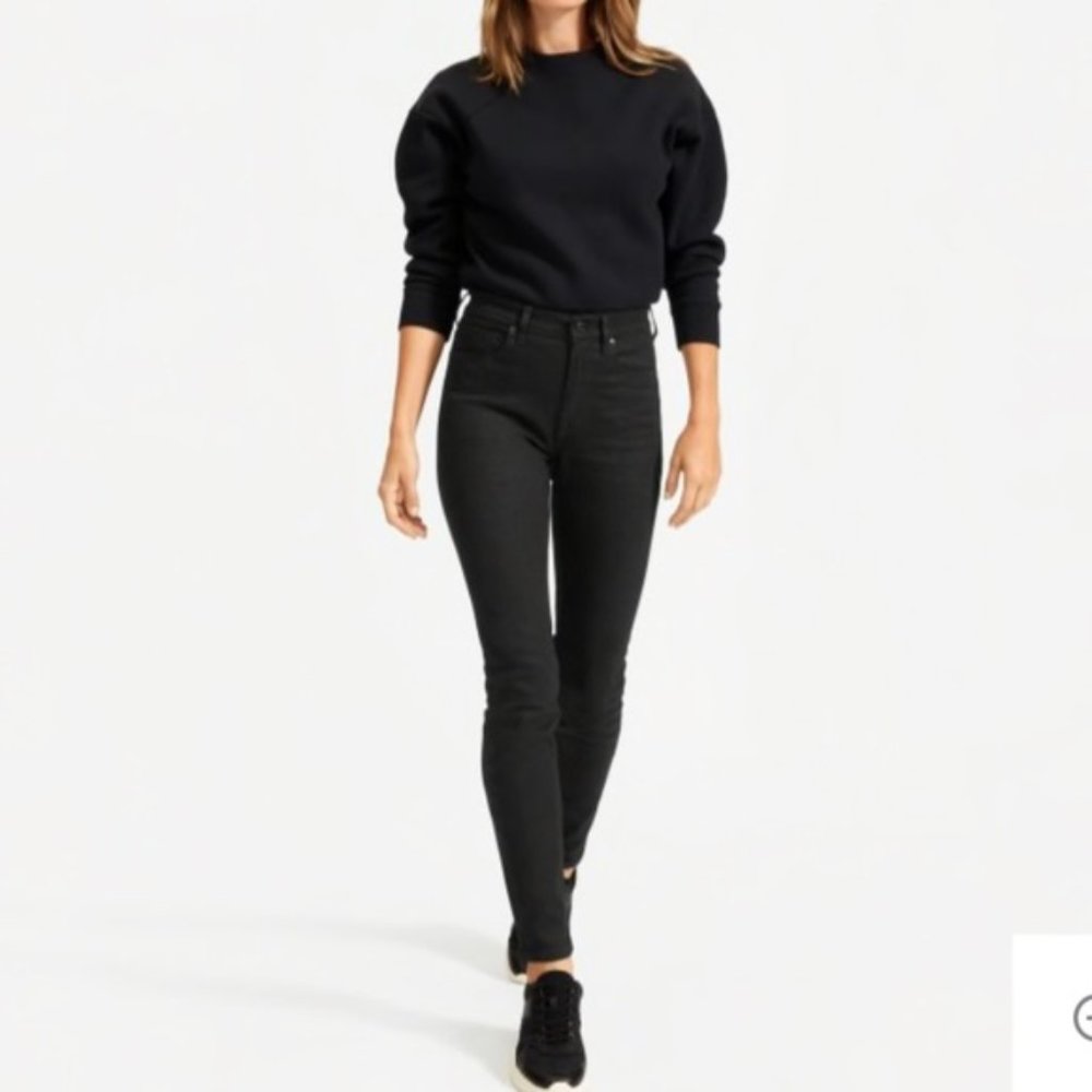 Everlane High Rise Skinny Black Jeans